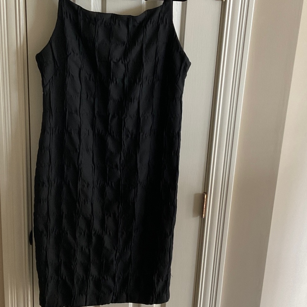 Elegant Black Sleeveless Dress, Donna Karan